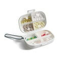 thumbnail image 1 of Harpi Medicine Pill Organizer, Portable Mini Dispensing Box Tablets Dispensing Box Storage Box Portable, 1 of 4