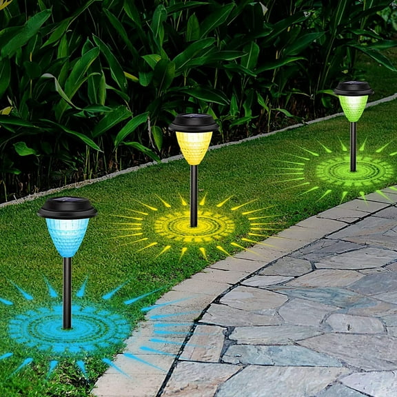 Harpi Solar Landscape Lights Outdoor Solar Light and Shadow Lights, Garden Lights, Garden Villa Balcony Decoration Atmosphere Lights, Garden Courtyard Layout Inserted Lights
