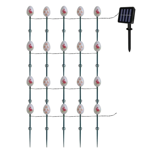 Harpi Solar Lights Outdoor Clearance Sals Border Easter Solar Light String LED Rabbit Flower Girl Heart Festival Decorative Light Luces Solares Para Exteriores