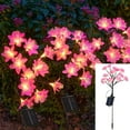 thumbnail image 1 of Harpi Solar Lights Outdoor Clearance, Solar Garden Lights Decor, Solar Flowers Outdoor Waterproof, Camellia Solar Garden Lights Outdoor Decorative Lights, Pink Solar Lights Gardening Gifts for Women, 1 of 9