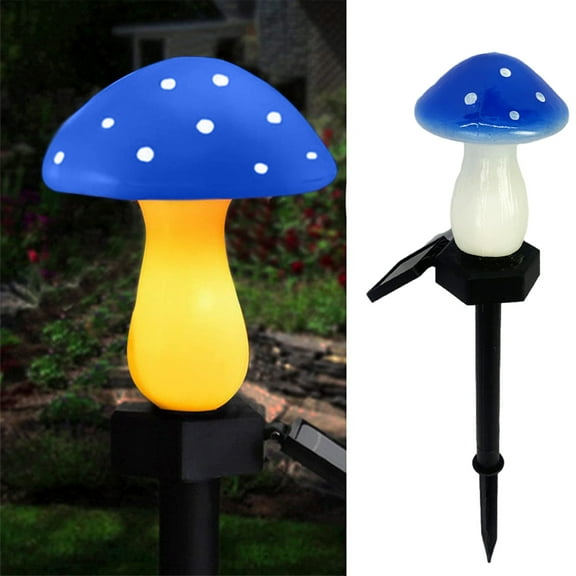Harpi Solar Lights Outdoor Clearance, Solar Powered Mushroom Toadstool LED Outdoor Waterproof Garden Pathway Landscape Lights for Garden Yard Patio Pathway Decor