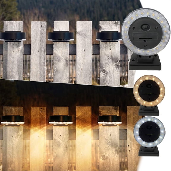 Harpi Solar Lights Outdoor, Waterproof Motion Sensor Solar Flood Lights, Solar Wall Light Solar Fence Lights LED Solar Wall Lights Outdoor IP65 Outdoor Wall Lamps for Backyard Garden Garage