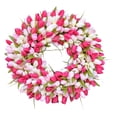 thumbnail image 1 of Harpi Spring Wreaths for Front Door Clearance, Greenery Summer Wreath, Festival Wreath A Variety Of Flower Styles Wreath Party Door Decoration Spring and Summer Simulation Wreath Door Decoration, 1 of 4