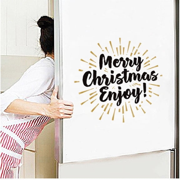 Harpi Wall Decals Clearance Christmas Merry Christmas Snowflake Wall Stickers Living Room Window Glass Christmas Decorative Wall Stickers