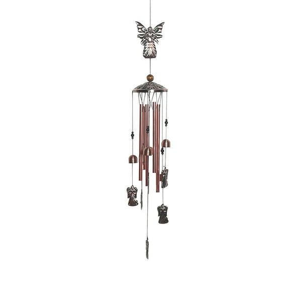 Harpi Wind Chimes for Outside Clearance, Angel Wind Chimes with 4 Aluminum Tubes Hanging Bells, Memorial Windchimes Outdoors with S Hook for Patio Garden Decor, Unique Gift for Mom Grandma
