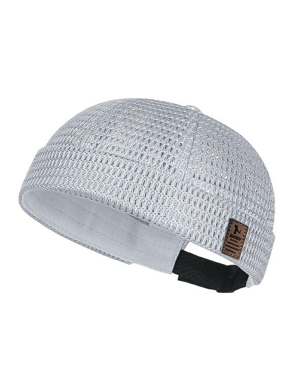 1PC Brimless Beanie Hat Unisex Hollow Mesh Lightweight Ventilated Dome Cap Quick Dry Skull Cap Summer Outdoor Wear