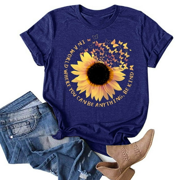 Harpily 50% Off Clear! Womens Tops Women Shirt Short Sleeve Casual Stylish Top Shirts