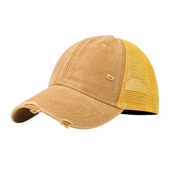 Harpily Baseball Cap Outdoor Sun Protection Denim Buckle Fashion with Sunshade Unisex Hat for Beach Camping Hiking Work Fit Men and Women