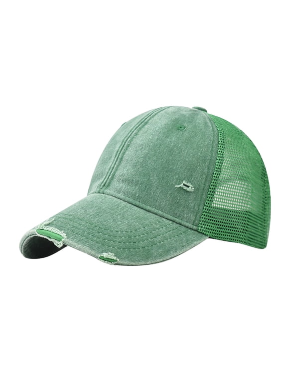 Baseball Cap Outdoor Sun Protection Denim Buckle Fashion with Sunshade Unisex Hat for Beach Camping Hiking Work Fit Men and Women