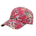 thumbnail image 1 of Harpily Baeseball Caps Unisex UV Protection Peony Printed Foldable Portable Stylish Peony Pattern Lightweight Breathable Canvas Duck Cap All Season Casual Daily, 1 of 3