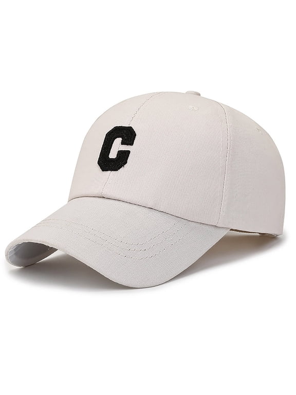 Baseball Cap Unisex Hand Embroidered Soft Cotton Blend Adjustable Strap Casual Hat for Men Women Daily Outdoor Wear