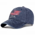 thumbnail image 1 of Harpily Baseball Cap for Women American Flag Sun Protection Cap Sun Protection Cap Breathable Adjustable Unisex Washed Outdoor Fashion Trucker Cap, 1 of 4