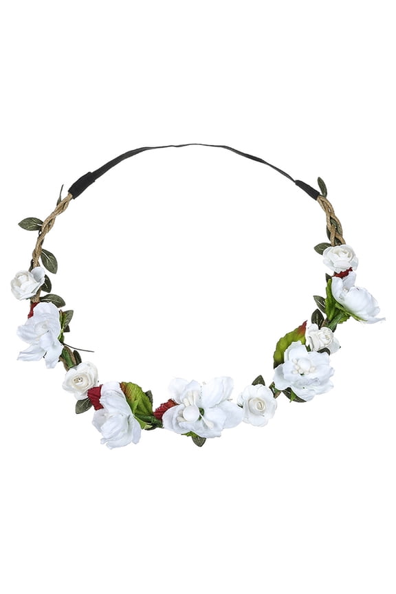 Boho Headbands for Women Cute Floral Crown Simulation Flower Wedding Garland Beach Party Photo Props