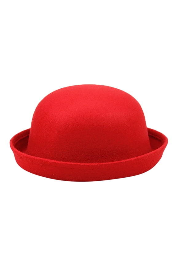 Bucket Hats for Women Elegant Adults Solid Hat Roll Up Brim Panama Bowler Hat Bucket Hat Mens Womens Classic Wool Round Bowler Hats Cap Unisex Bucket Hat,