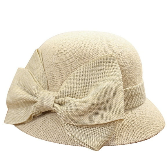 Harpily Bucket Hats for Women Fashion Women Sun Beach Hat Cap Summer Hat Fisherman Soft Bow Caps Unisex Bucket Hat,