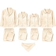 thumbnail image 1 of Harpily Christmas Family Pajamas Matching Sets Long Sleeve Button Down Shirts Soft Satin Sleepwear for Family Holiday Nightwear, 1 of 6
