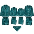 thumbnail image 1 of Harpily Christmas Family Pajamas Matching Sets Long Sleeve Button Down Shirts Soft Satin Sleepwear for Family Holiday Nightwear, 1 of 6