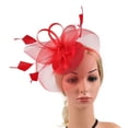 thumbnail image 1 of Harpily Clearance Fascinators Hat Flower 2023 Fascinator Hat Feather Mesh Tea Party Hairband For Women Headwear for Young Womens and Women, 1 of 6