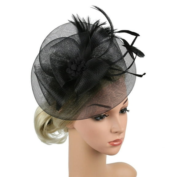 Harpily Clearance Fascinators Hat Flower Fascinator Women's Organza Church Kentucky Derby British Bridal Tea Party Headwear for Young Womens and Women