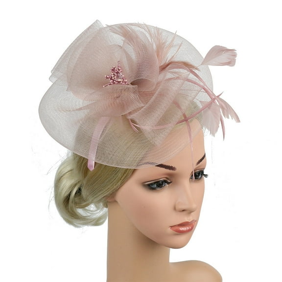Harpily Clearance Fascinators Hat Flower Fascinator Women's Organza Church Kentucky Derby British Bridal Tea Party Headwear for Young Womens and Women