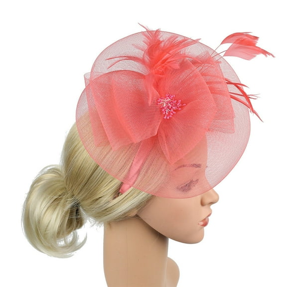 Harpily Clearance Fascinators Hat Flower Fascinator Women's Organza Church Kentucky Derby British Bridal Tea Party Headwear for Young Womens and Women