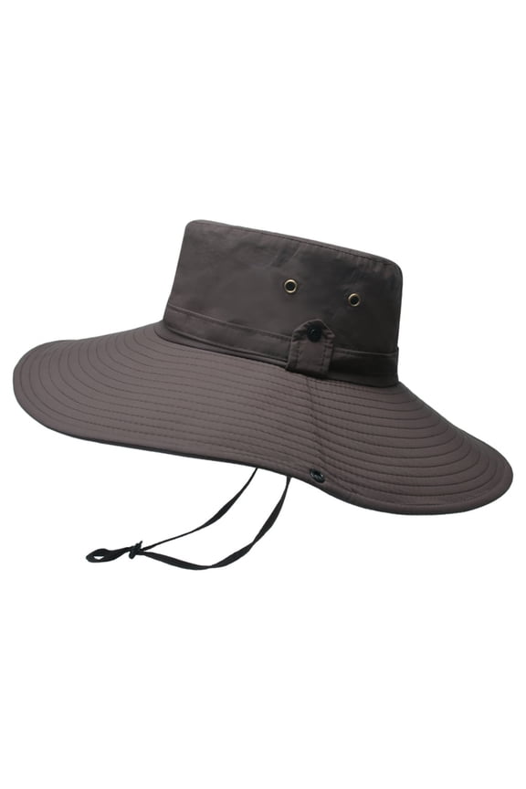 Fisherman Hats for Men Adjustable Foldable Lightweight Polyester Waterproof Breathable Sun Shade Cap