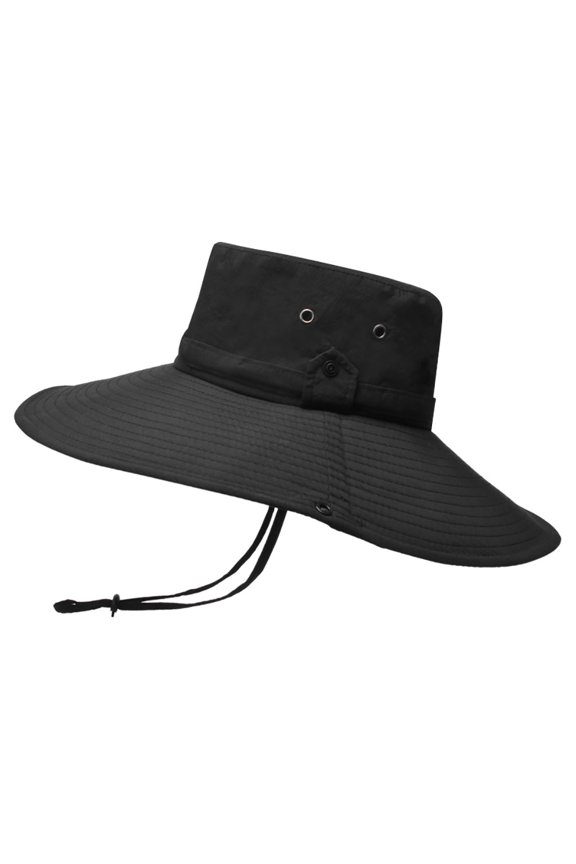 Fisherman Hats for Men Adjustable Foldable Lightweight Polyester Waterproof Breathable Sun Shade Cap