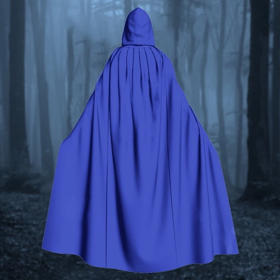 Harpily Halloween Unisex Hooded Long Cloak Versatile Hooded Overcoat for Halloween Masquerade Cosplay Robe Dress Up Events