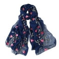 thumbnail image 1 of Harpily Head Scarf for Women Headband Embroidery Scarf Chiffon Hijabs Scarf Hijab Shawls Women Wrap Muslim Scarf Hair Scarf for Women, 1 of 2
