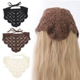 thumbnail image 1 of Harpily Headbands for Women Polyester Crochet Knit Lightweight Slip Resistant Hair Wraps with Adjustable Back Tie for Daily Outfit Accessory, 1 of 4