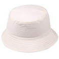 thumbnail image 1 of Bucket Hats for Men Harpily Mens Fisherman Hats Unisex Flat Top Solid Color Breathable Light Fabric Sun Protection Women Daily Outings, 1 of 2