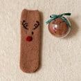 thumbnail image 1 of Harpily Mid Calf Socks for Women Christmas Themed Cute Fun Cozy Fluffy with Complimentary Gifts Fuzzy Socks for Party Wear or Daily Use, 1 of 3