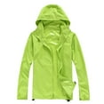 thumbnail image 1 of Harpily Plus Size Coat Women Solid Rain Jacket Outdoor Plus Size Hooded Windproof Loose Coat Water Proof Raglan Cuff Storage Bag Green Green XXL, 1 of 4