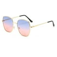 thumbnail image 1 of Harpily Round Polarized Sunglasses Gradient Color with Composite Lens Metal and Plastic Frame Eyewear Durable Full Rim Glasses, 1 of 4