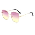 thumbnail image 1 of Harpily Round Polarized Sunglasses Gradient Color with Composite Lens Metal and Plastic Frame Eyewear Durable Full Rim Glasses, 1 of 4