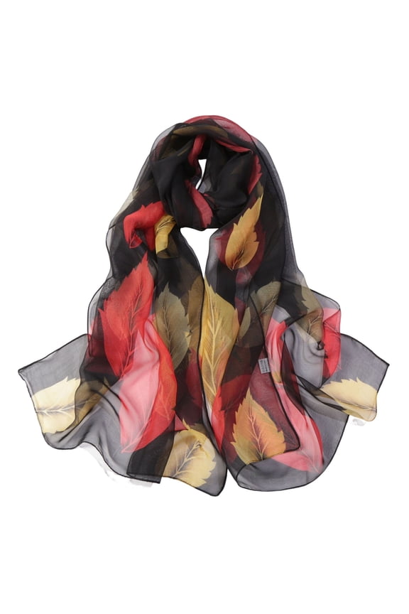 Sheer Chiffon Women Scarfs For Women Lightweight Print Floral Pattern Scarf Shawl Fashion Scarves Shawls And For Spring Chiffon Evening Shawl Scarf