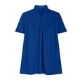 thumbnail image 1 of Harpily Shirts for Women Womens Summer Daily Casual V Neck Shirts Short Sleeve Tops Blouses Loose Fit Shirt, 1 of 4