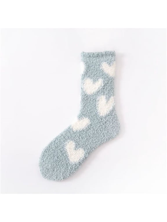 Socks for Men Coral Fleece Plush Slipper Cloud Soft Thick Microfiber Warm Cozy Indoor Stockings for Holiday Daily Rest