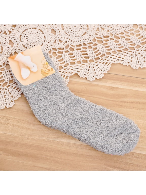 Socks for Women Thick Warm Indoor Ultra Soft Polyester Plush Fuzzy Fluffy Thermal High Elastic Cozy Slipper Socks