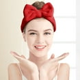 thumbnail image 1 of Harpily Spa Headbands for Women Bow Hairband Women's Facial Makeup Stocking Soft Headbands for Shower Face Wash, 1 of 4