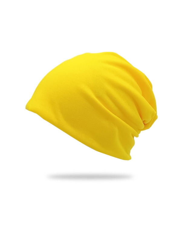 Unisex Beanie Hat Oversized Elastic Skin Friendly Oversized Slouchy Knitted Classic Relaxed Wind Resistant Skull Cap