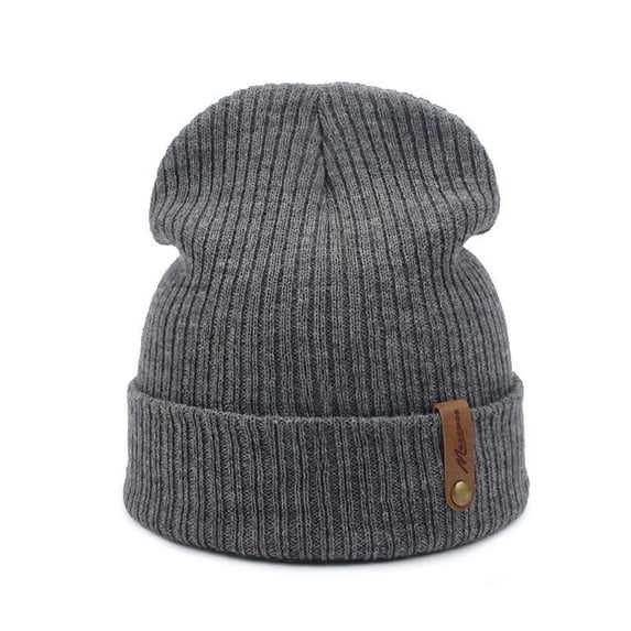 Harpily Unisex Beanie Hat Solid Color Soft Stretchy Lightweight Warm Knit Hedging Hat Casual Skull Cap for Winter Work Outdoors
