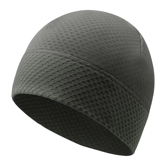 Harpily Unisex Beanie Hat Wind Resistant with Plush Fleece Lining Honeycomb Texture Skull Cap for Cycling Running Skiing