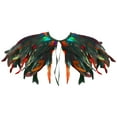 thumbnail image 1 of Harpily Unisex Casual Poncho Women's Feather Shawl Crow Feather Collar Carnival Shawl Ponchos for Women, 1 of 2
