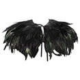 thumbnail image 1 of Harpily Unisex Casual Poncho Women's Feather Shawl Crow Feather Collar Carnival Shawl Ponchos for Women, 1 of 2