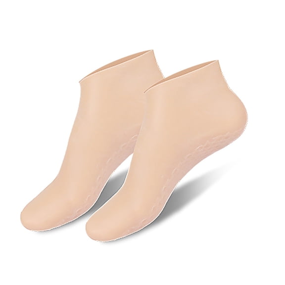 Harpily Unisex Foot Care Socks Aloe Enriched Silicone Gel Lined Moisturizing Socks for Dry Cracked Heel Repair Skin Softening Pedicure Treatment