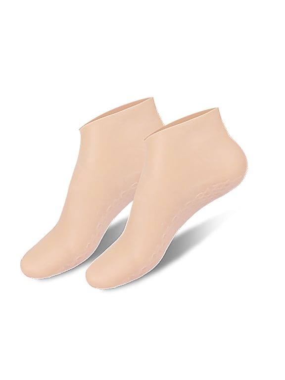 Unisex Foot Care Socks Aloe Enriched Silicone Gel Lined Moisturizing Socks for Dry Cracked Heel Repair Skin Softening Pedicure Treatment