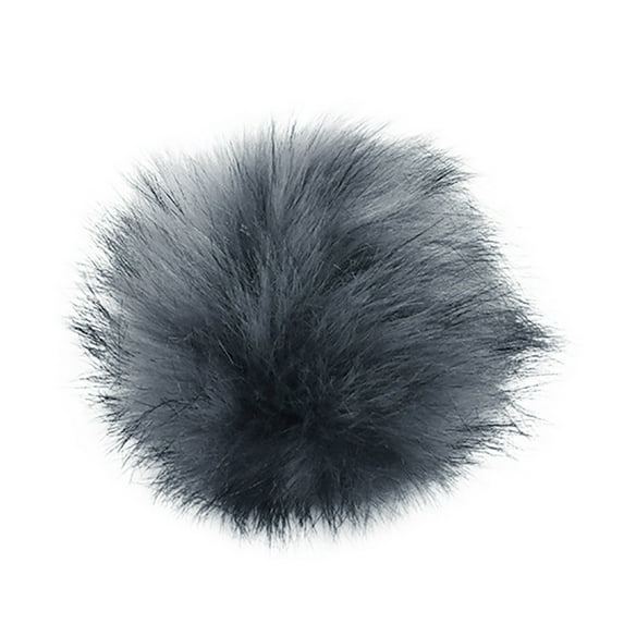 Harpily Visors DIY Knitting Hats Accessires-Faux Fake Fur Pom Pom Ball with Press Button G One Size