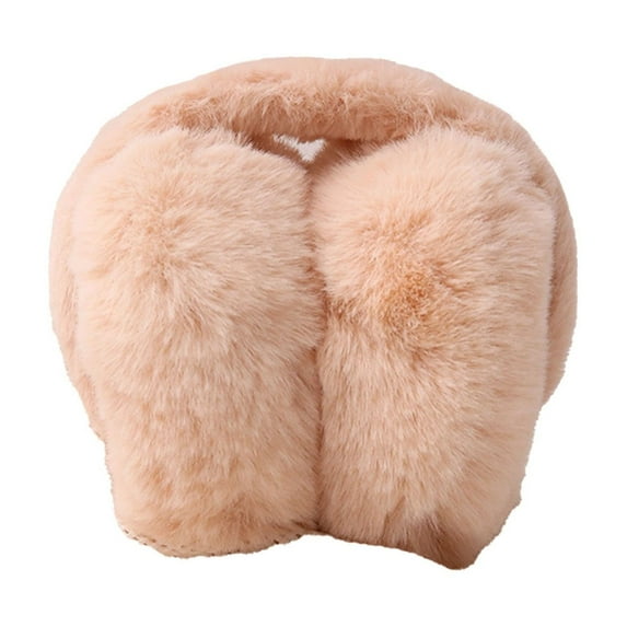 Harpily Winter Wool Ear Muffs for Men and Women Unisex Warm Faux Furry Winter Outdoor EarMuffs Foldable Ear Warmer Unise Soft Cozy Outdoor Ear Warmer