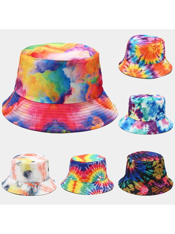 Bucket Hat Harpily Women Trendy Allover Print Foldable Sun Protection Lightweight Polyester Fabric for Summer Beach Walking Fisherman Hat